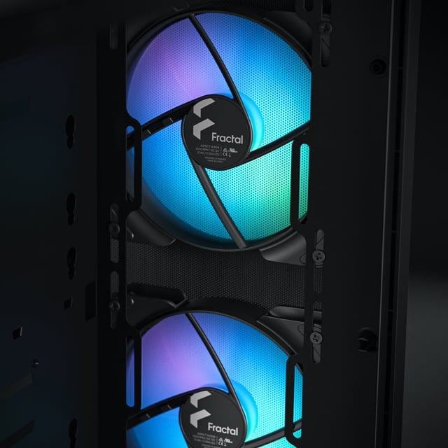 Close up view of two Aspect fans 